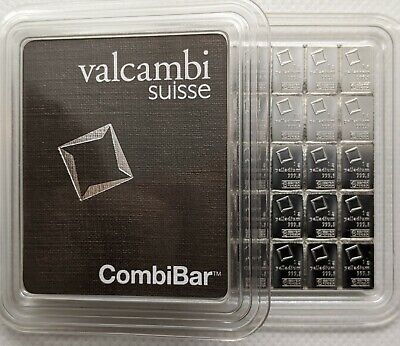 1 Gram Palladium Bar - Valcambi- 999.5 Fine  • 79.80$