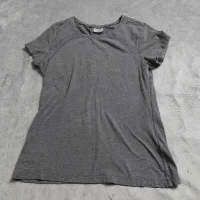 Camisa Danskin Now Para Mujer Gris Medio Raglán Manga Corta Pullover Informal Foto 1 de 4