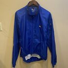 RLX Polo Sport Mens L Blue Long Sleeve Windbreaker Jacket Mesh Pits & Lining A49
