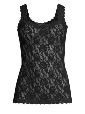 Hanky Panky 288842 Floral Lace Camisole size M Black - Image 1 of 3