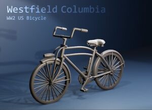 1/35 (& 1/32) scale: WW2 US Army M305 Westfield Columbia Bicycle (ID: 14.20)