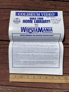 WWF Mail Ad Coliseum Video WWE March 1996 Wrestling - Picture 1 of 4