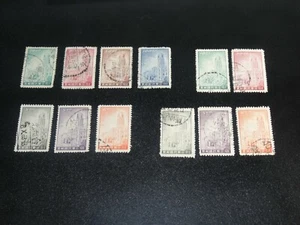 CHINA Taiwan 1958 Sc#1195-99,1196a-97a,1349-51,1349a-51a Pres Mansion Used Set  - Picture 1 of 1