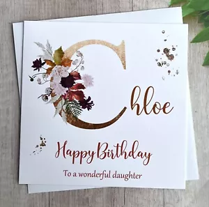 Personalised Birthday Card Daughter Granddaughter Sister mum female woman women - Picture 1 of 11
