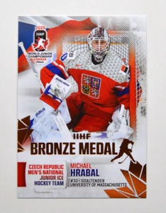 2025 BY Cards IIHF World Junior Championship Czechia #55 Michael Hrabal - Picture 1 of 2