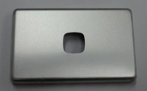 HPM XL BRUSHED ALUMINIUM MATT SILVER PLATE EXCEL SERIE ONE GANG XL770/1PLMS - Picture 1 of 1