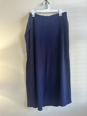 Maxi Falda Lauren Ralph Lauren Azul Marino Hampton 1XL Clásica Preppy Elástica Foto 1 de 4