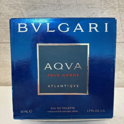 Descontinuado Bvlgari Aqva Atlantiqve Pour Homme EDT Nat Spray 50 ml 1,7 fl oz Nuevo en caja Foto 1 de 4