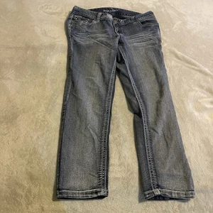 Ariya Jeans Women 16 Blue Bootcut Stonewash Embroidered Country Western (38x30) - Picture 1 of 10