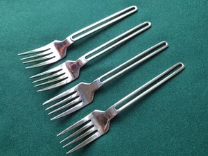 VINERS SONATA Dessert Fork x 4 Stainless Steel 18/10 Cutlery - Picture 1 of 3