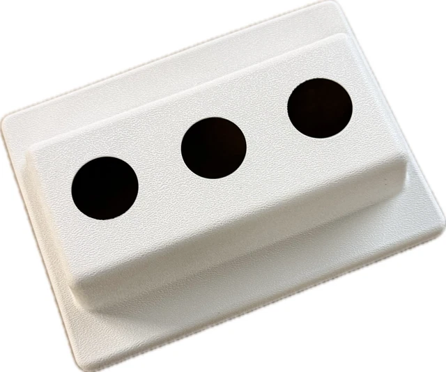 RV Ducha Fuacet Bisel Blanco 7 1/4" X 5 3/8" 1 5/8" Profundidad Foto 1 de 1