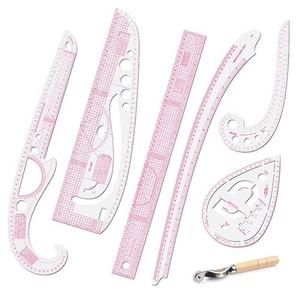 Clear Line Details Clothing Cutting Ruler Pattern Making Ruler Sewing Ruler Set - Picture 1 of 12
