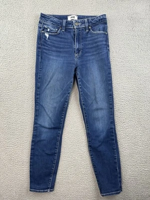 Paige Jeans Womens Size 27 Hoxton Ankle Blue Distressed 27x26 - Image 1 of 4
