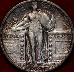 1928-S San Francisco Mint Silver Standing Liberty Quarter - Picture 1 of 2
