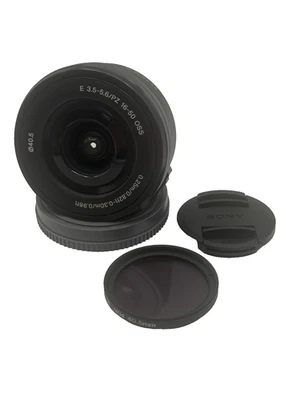 Sony E 16-50mm f/3.5-5.6 OSS Black Lens for Sony NEX E-Mount Camera Caps Filter - Image 1 of 4