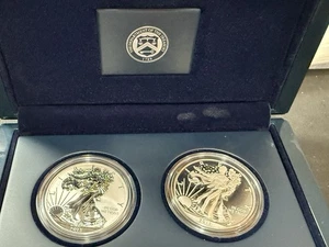 2013-W US Mint American Silver Eagle West Point Two-Coin Silver Proof Set W/OGP! - Bild 1 von 9