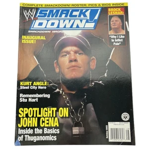 Vintage WWE SmackDown! Magazine 2003 Inaugural Issue John Cena Brock Lesnar - Bild 1 von 4