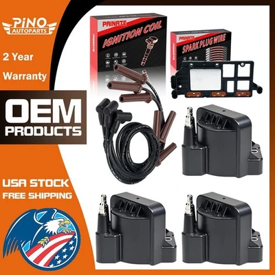 OEM 3X Ignition Coils+Module+WIRE For Chevrolet Camaro Impala Pontiac DR39 - Image 1 of 4