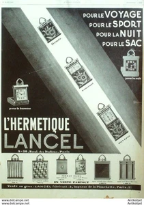 Publicite Luxe Lancel 1929 - Imagen 1 de 1