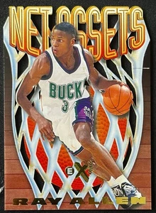 1996-97 Skybox E-X2000 Net Assets #1 Ray Allen Milwaukee Bucks HOF - Picture 1 of 2