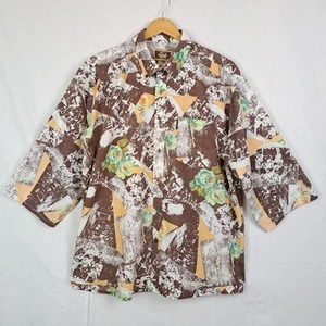 Camicia vintage cotone manica corta taglia L/XL LES FRANGINS - Foto 1 di 4