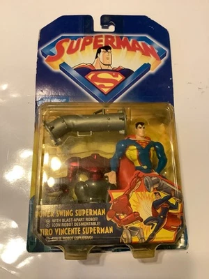 1998 KENNER POWER SWING СУПЕРМЕН ФИГУРКА С ВЗРЫВОМ ОТДЕЛЬНО РОБОТ - Изображение 1 из 4