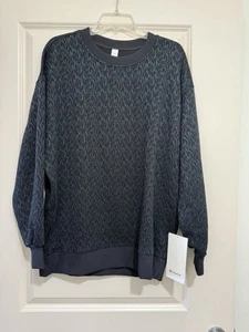 NEW Lululemon Limited Edition Perfectly Oversized Jacquard Crew black size 6 - Picture 1 of 9