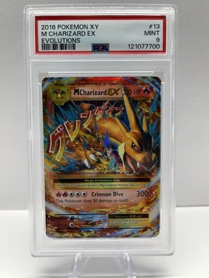 Pokemon Mega M CHARIZARD EX 13/108 XY Evolutions Holo Ultra Rare PSA 9 - Image 1 of 2