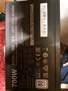 ✅ Alimentatore Cooler Master MWE 700 White 230V 80 PLUS 700W ATX (non modulare) - Foto 1 di 4