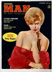 MODERN MAN Men's Magazine Nov. 1959 Terry Higgins, Jane Small, Silvana Pampanini - Bild 1 von 3