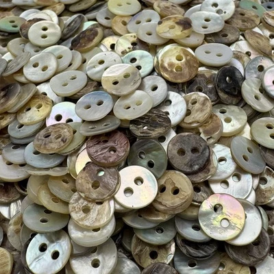 Camisa Natural/Arco Iris/Iridiscente MOP/Madre de Perla Concha Botón 8mm 5/16" 2hl Foto 1 de 3