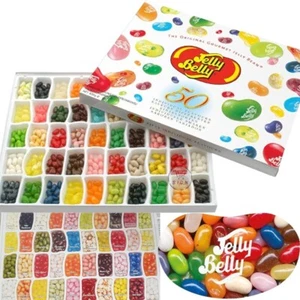 Jelly Belly 50 Individual Flavours 600g Gift Box American Jelly Beans Candy - Picture 1 of 2