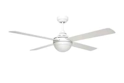 Ceiling Fan with Remote Control Balloo White Living Room Cooler With Lamp - Image 1 of 4