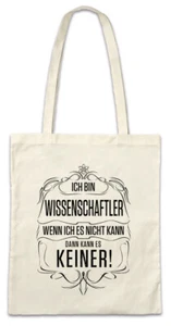 Ich Bin Wissenschaftler Hipster Bag Stofftasche Stoffbeutel Forschung Forscher - Picture 1 of 1