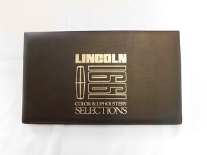 Lincoln Dealers Product Guide 1991 Color + Trim Book Town Car Mark VII