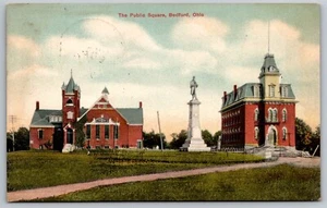 Postcard The Public Square Bedford Ohio *A6652 - Picture 1 of 2