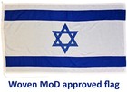 Israel flag premium MoD quality woven sewn embroidered Jewish Star of David UK