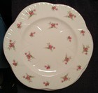 8 - Shelley Bridal Rose Dainty Shape DINNER Plates Bone China Pink  Vintage