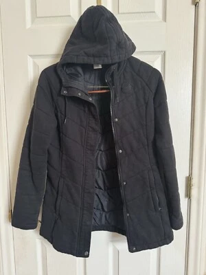 The North Face Black Fleece Quilted Fleece Full Zip Jacket Women’s Medium - Imagem 1 de 4