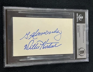 Willie Hernández y Horton firmaron una tarjeta de índice Beckett certificó a los Detroit Tigers - Imagen 1 de 2