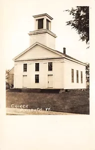INV. H 1629 PLYMOUTH, FOTO POSTAL REAL DE COLECCIÓN, IGLESIA - Imagen 1 de 2