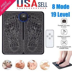 EMS Electric Foot Massager Pad 19 Level Muscle Stimulator Blood Circulation Mat  - Picture 1 of 24