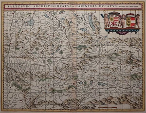 Saltzburg Archiepiscopatus - Salzburg - Janssonius / Pitt - Original von 1681 - Picture 1 of 3