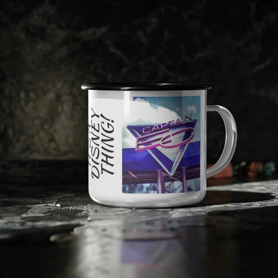 Taza de campamento esmaltada Disneyland ~Capitán EO~ ¡Es una cosa de Disney! Foto 1 de 1