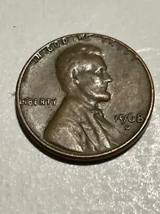 1968 D Lincoln Memorial Penny w/ Error-In God We Trust & L Touching Rim (#26) - Picture 1 of 2
