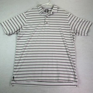 Footjoy FJ Mens Shirt XL White Golf Polo Performance Stretch Casual No Club Logo - Picture 1 of 7