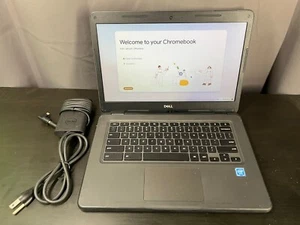Dell Chromebook 14 3400 (14", Intel 1.1GHz, 4GB, 32GB SSD, ChromeOS) w/ Charger - Picture 1 of 8