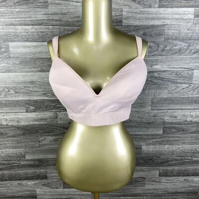 ATHLETA Adjustable Strap Pink Stretch Padded Bralette Women's Size Large - Image 1 of 4