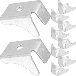 10 Pcs Cabinet Shelving Clips Heavy Duty Support Shelf Brackets - Picture 1 of 9