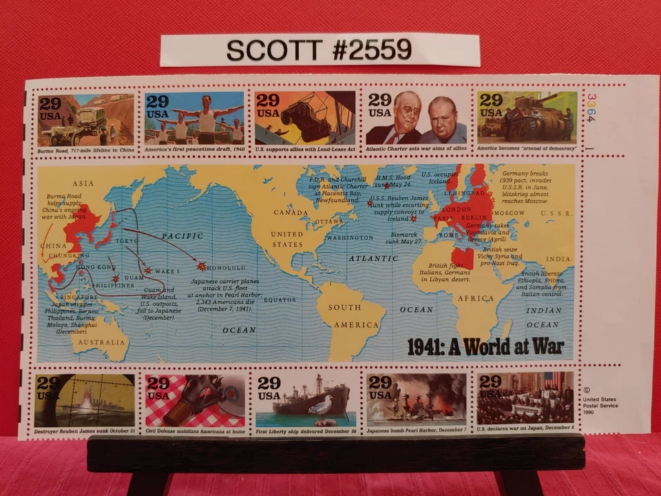 Scott # 2559 - 1941: A World at War - USPS Postage Stamps - Image 1 of 1